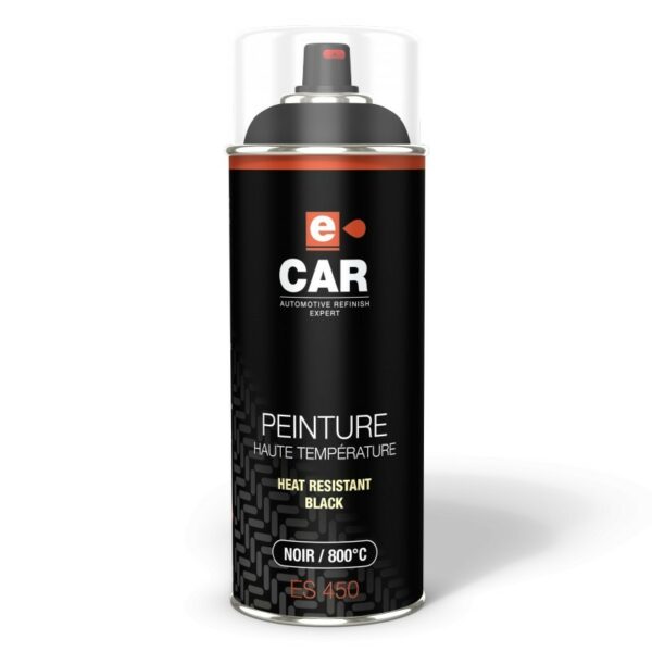 Bombe de peinture haute température noir ECAR ES450