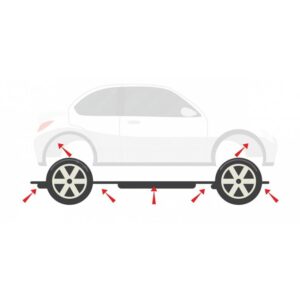 Zones utilisations de l'aérosol base bitume pour dessous de caisse ECAR ES117