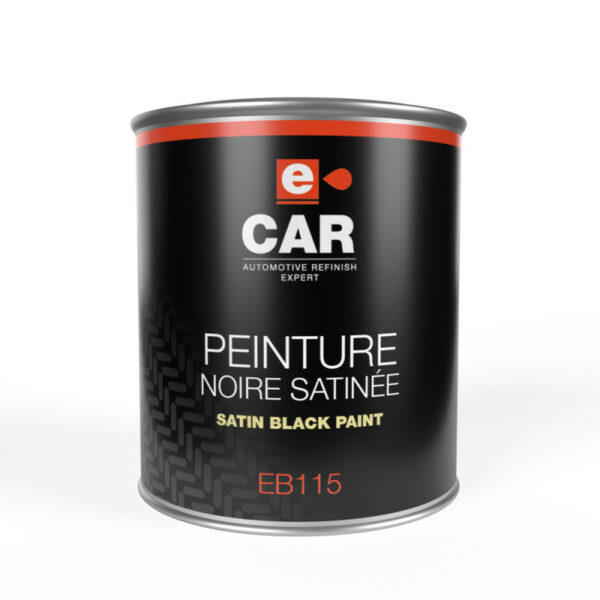 Peinture noir satiné en pot ECAR EB115